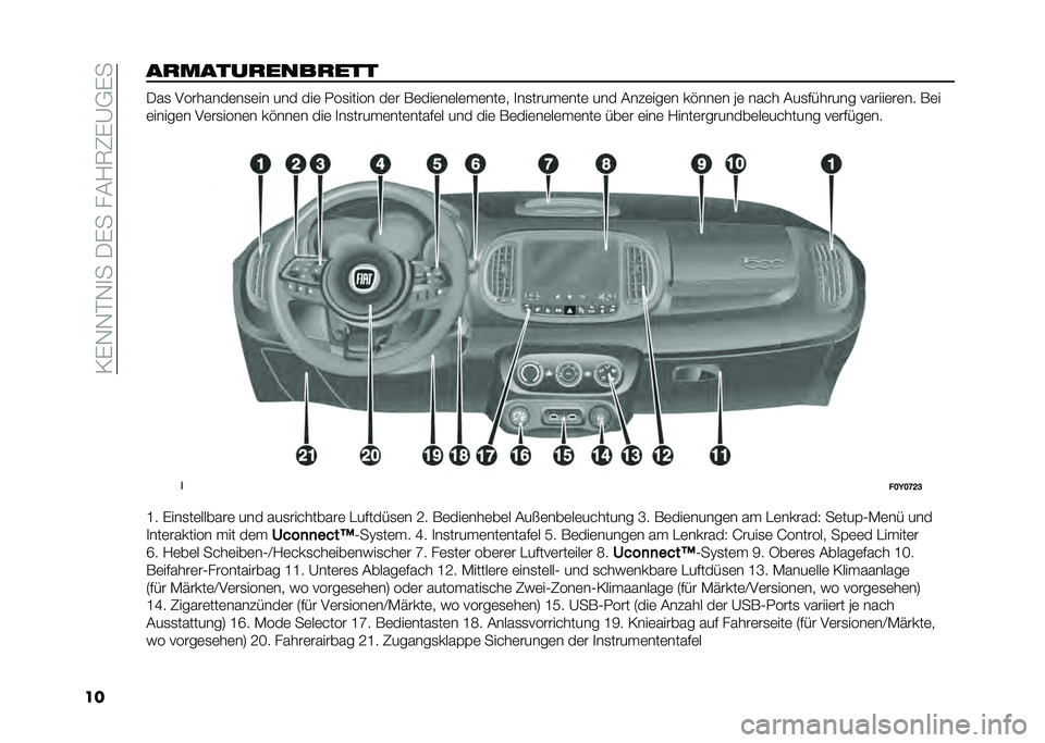 FIAT 500L 2020  Betriebsanleitung (in German) ��=�)�-�-��-�
���/�)����&�1�7�8�)�A�,�)�
���������������� �/��
 �.�������	��
�	�� ��� ���	 �0��
����� ��	� ��	���	��	��	� �	���	� �
��
���� �