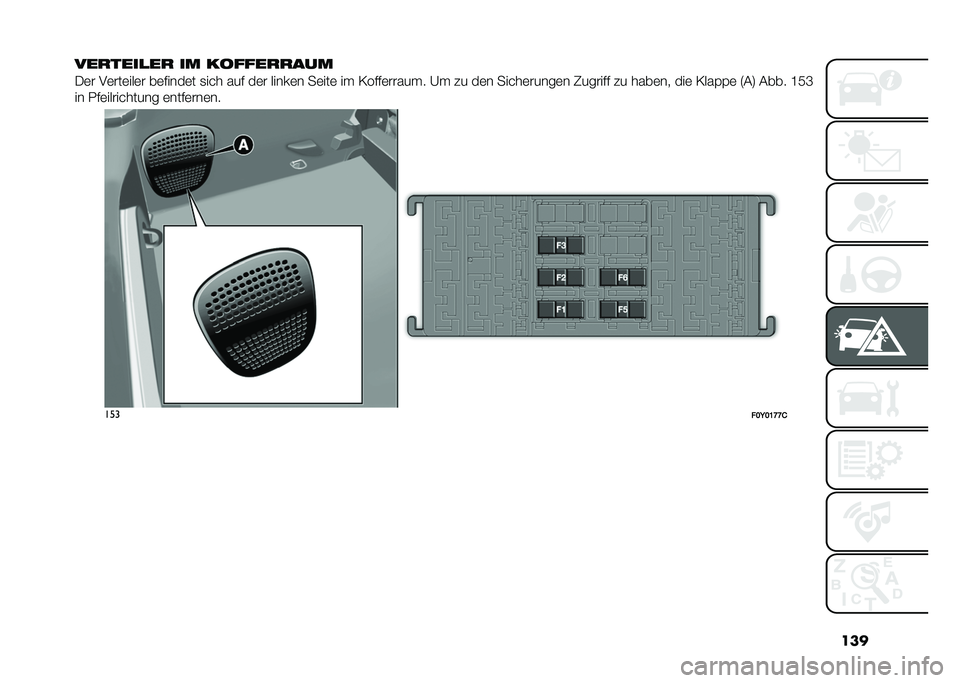 FIAT 500L 2020  Betriebsanleitung (in German) ���
�������
�� �� ��
��������
�/�	� �.�	���	���	� ��	�����	� �
��� ��� ��	� �����	� ��	���	 ��  �=����	����� � �A�  �#� ��	� �����	��