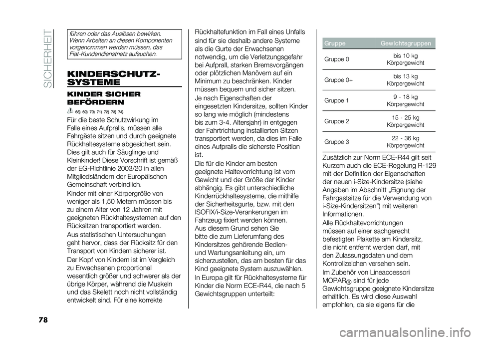FIAT 500L 2020  Betriebsanleitung (in German) ���
�J�1�)�7�1�)�
�
�
�
�����	� ���	� ���
 �&��
��%�
�	� ��	�����	��
��	�� �&���	���	� �� ���	�
�	� �=�� �(���	���	������	��� � �	� ��	���	� � ��