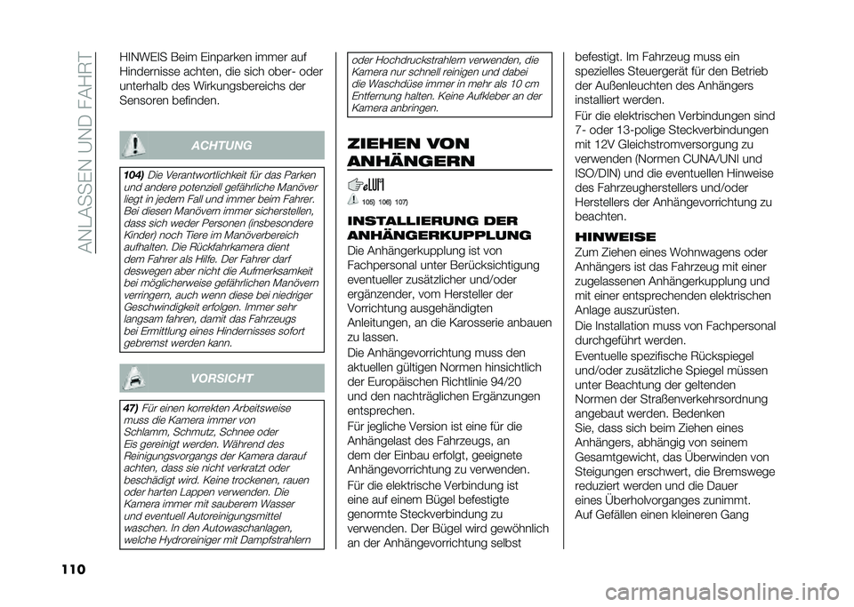 FIAT 500L 2021  Betriebsanleitung (in German) ��&�-��&���)�-��A�-�/���&�1�7�
��� �1�
�-��)�
� ��	��  �)���(����	� �� � �	� ���
�1����	����
�
�	 �����	�� ���	 �
��� ���	��2 ���	�
����	����� 