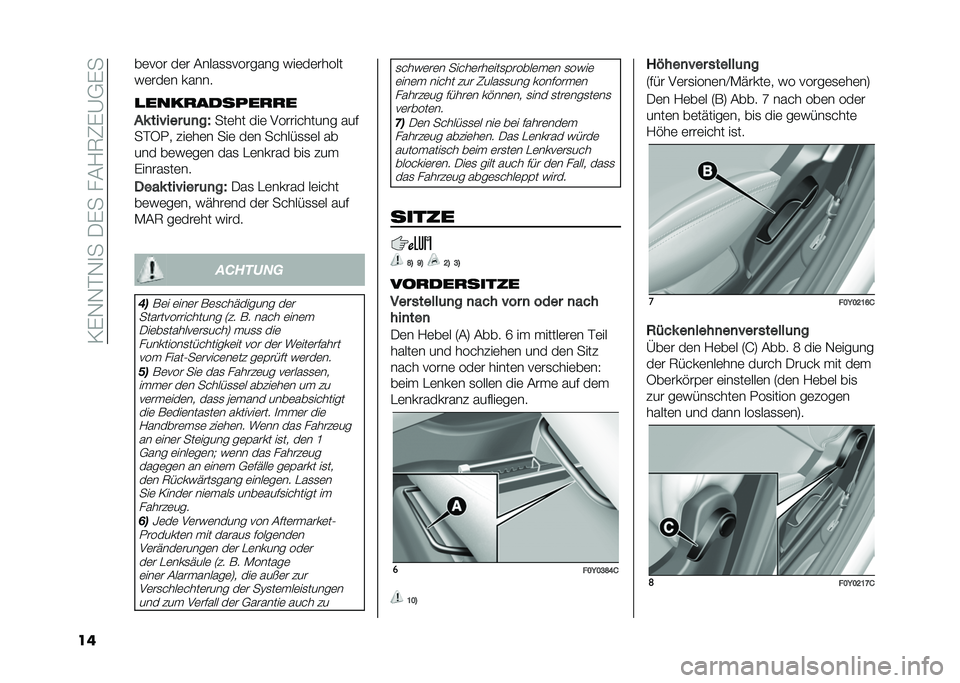FIAT 500L 2021  Betriebsanleitung (in German) ��=�)�-�-��-�
���/�)����&�1�7�8�)�A�,�)�
�� ��	��� ��	� �&����
�
������� ���	��	�����
��	���	� �����
�
������������
�"� ���%��� �	�
��7
�