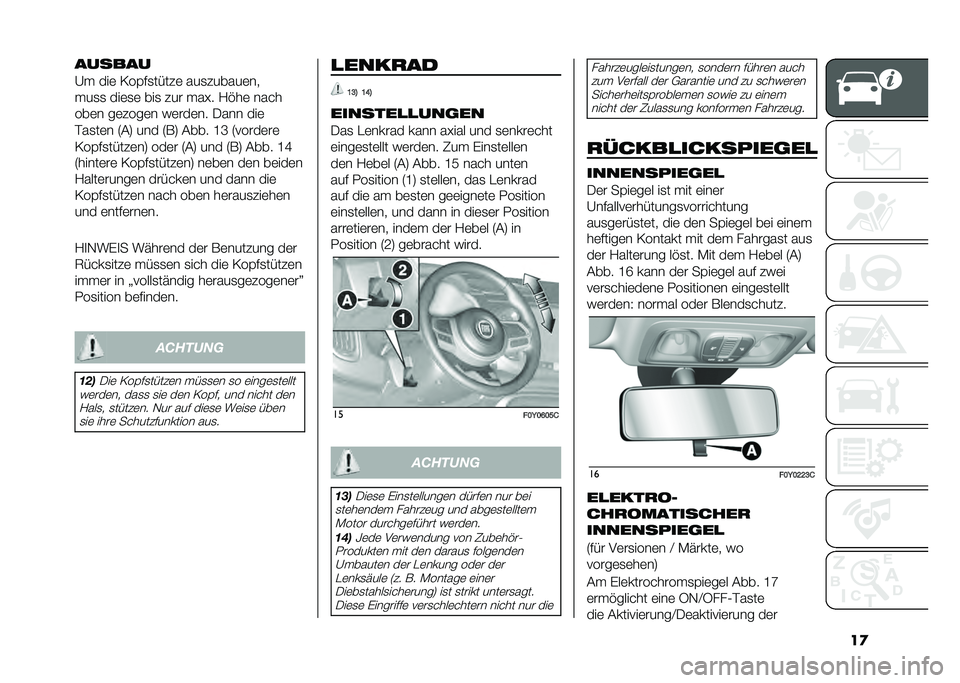 FIAT 500L 2021  Betriebsanleitung (in German) ��
������
�A�  ���	 �=��(��
����#�	 ���
�#�����	��
� ��
�
 ���	�
�	 ���
 �#�� � ��D� �1�%��	 ����
���	� ��	�#���	� ��	���	�� �/��� ���	
���
��	�
