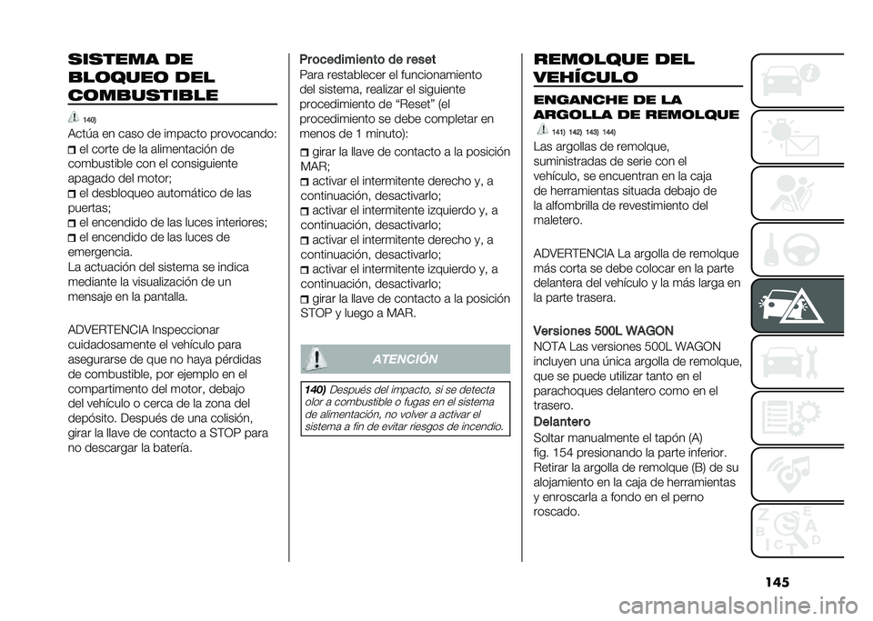 FIAT 500L 2020  Manual de Empleo y Cuidado (in Spanish) ���������� �
�
�
��	����	 �
��
��	��
�����
��
�B�E��6
�9���.�	 �� ��	�� �� ��
��	��� �������	����- �� ����� �� ��	 �	���
����	��� � �
