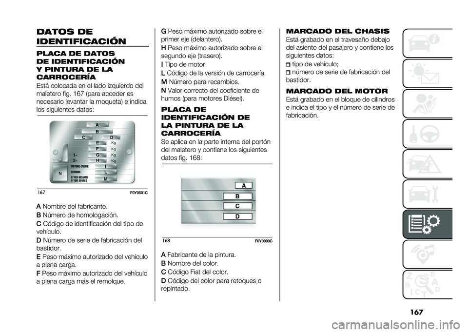 FIAT 500L 2020  Manual de Empleo y Cuidado (in Spanish) ��	�
�
���	� �
�
��
������������
����� �
� �
���	�
�
� ��
������������
� ������� �
� ��
�����	�����
���� ������	��	 �� �� ��