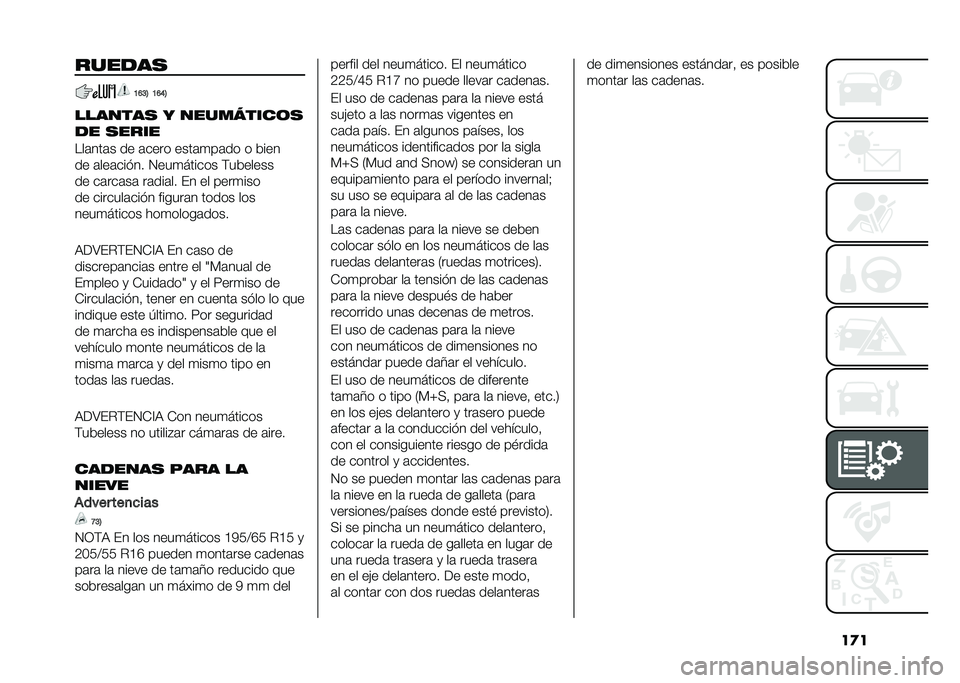 FIAT 500L 2020  Manual de Empleo y Cuidado (in Spanish) ��
�����
��
�B�D�@�6 �B�D�E�6
������� � ���������	�
�
� �����
���	���	� �� �	���� ����	�
��	�� � �&���
�� �	���	��� �� �1���
������ �