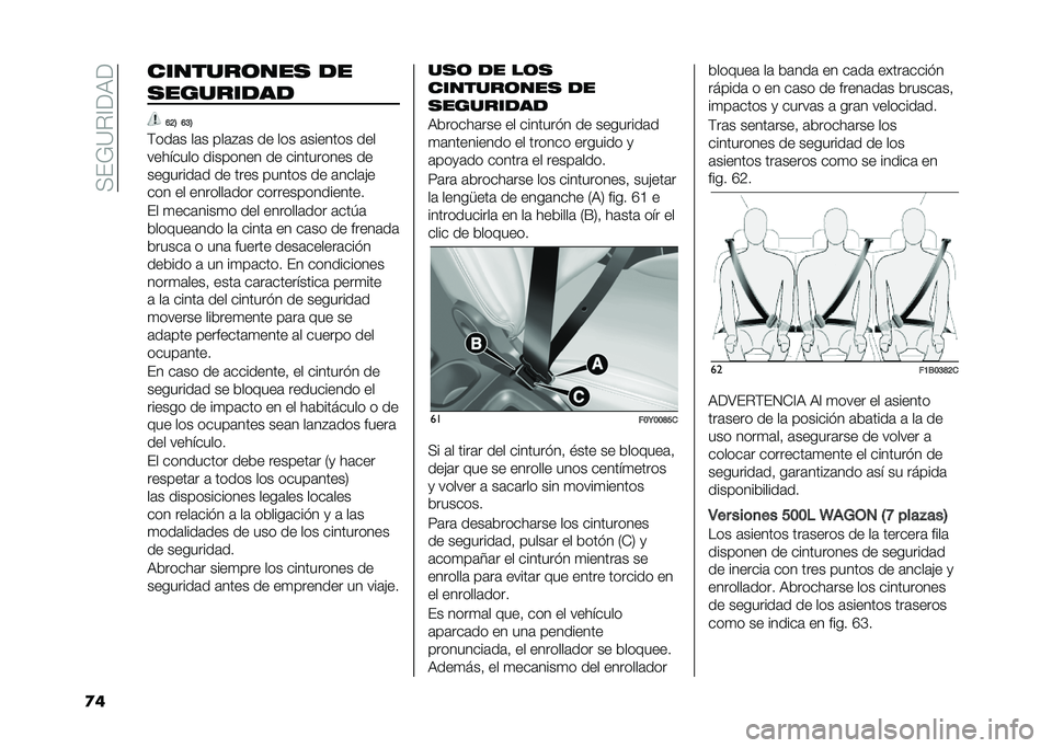 FIAT 500L 2020  Manual de Empleo y Cuidado (in Spanish) ��<��;�=�%�@��9�
�
� �������	��� �
�
�������
��
�D�?�6 �D�@�6
�(���	� ��	� ���	�#�	� �� ��� �	������� ���
�������� �������� �� �����