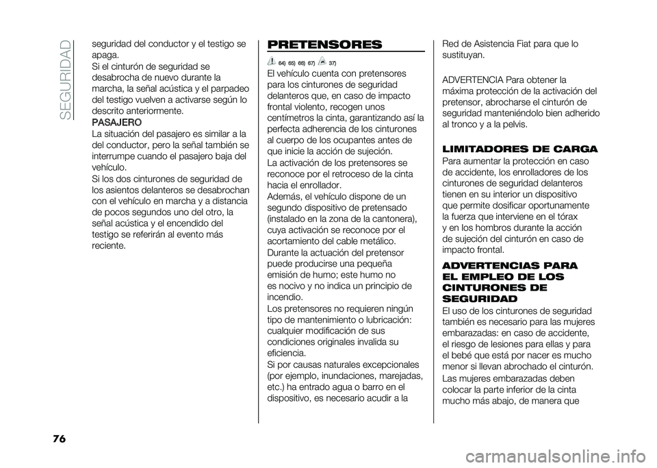 FIAT 500L 2020  Manual de Empleo y Cuidado (in Spanish) ��<��;�=�%�@��9�
�
�	 ��������	� ��� ��������� �
 �� ������� ��
�	��	��	�
�<� �� ������� � �� ��������	� ��
����	�&�����	 �� ���