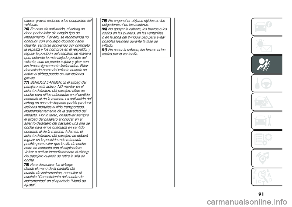 FIAT 500L 2021  Manual de Empleo y Cuidado (in Spanish) ����	���	� ���	��� �������� �	 ��� �����	���� ���
���������
�"�!��� ��	�� �� �	�����	��� ��! �� �	���&�	� ��
���&� ����� ����