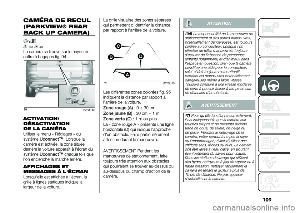 FIAT 500L 2021  Notice dentretien (in French) �����
��	��
 �� �����
�#��
������:�H ���
�
��
�� �� ��
����
�$
�@��C�% �C�<�%
�� ������ �� ������ ��� �	� ���.��
 ��
������ �  �#����