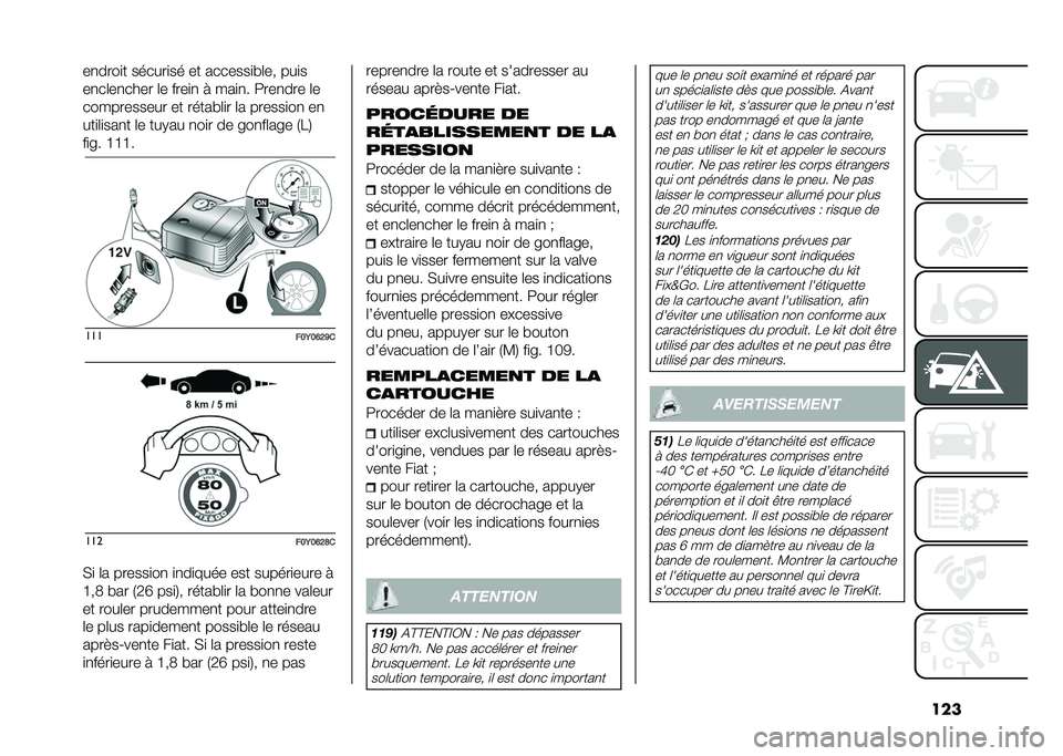 FIAT 500L 2021  Notice dentretien (in French) �����
����
� ������
�� �� �������
�#�	�� ���
�
��
��	��
���� �	� ����
�
 �  ���
�
� �:���
��� �	�
����������� �� �����#�	�
� �	� ��