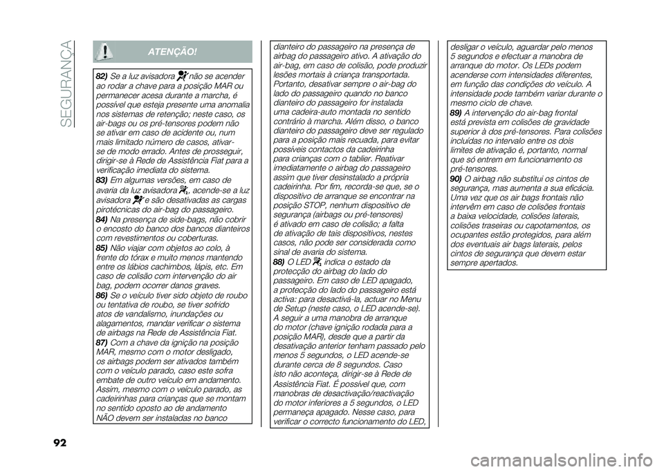 FIAT 500L 2021  Manual de Uso e Manutenção (in Portuguese) ��0�3�/�B�9�1�-�K�1
�� ��������
�)��
�0� � ���  ������������ �� �������
�� ����� � ����� ���� � �����$�� ��1�9 �� ���������� 