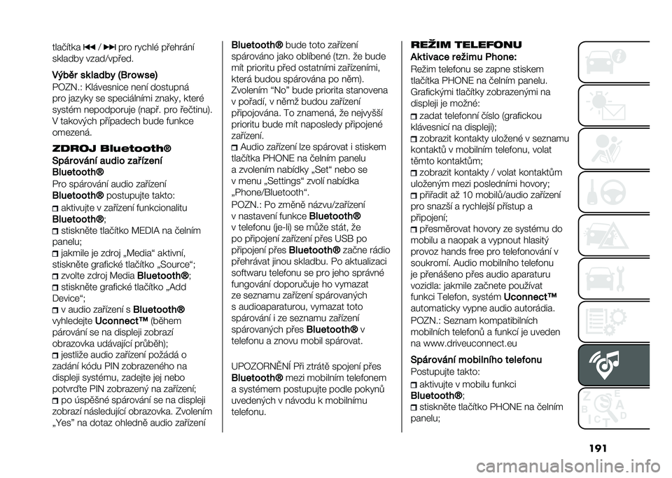 FIAT 500L 2021  Návod k použití a údržbě (in Czech) �������+�"��� �D ��� ���$���, ���	���� �"
������� ��&���D����	��
����� ��	 � �
��� �=�7� ��[ ���>
�/�7�0�!��4 �F����	�� ��$�	 � �	� �" �����