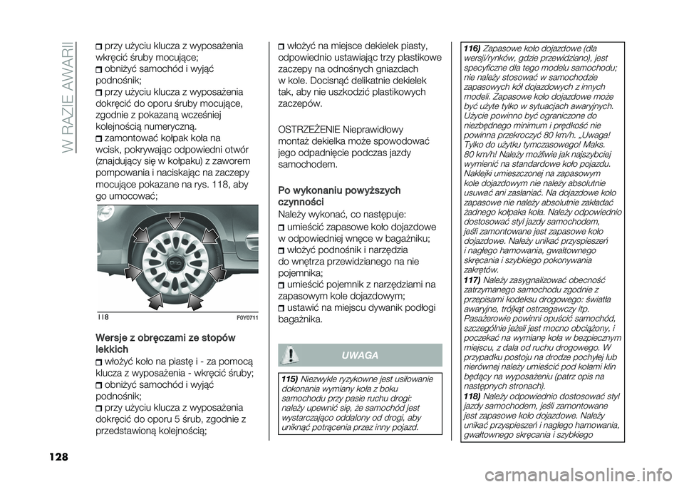 FIAT 500L 2020  Instrukcja obsługi (in Polish) ��(��C�@�*�F�8��@�(�@�C�F�F
��� ���� ��#���� �
����� � �������#�	���
��
�����$ � ���� �
�����!��	�+ �����#��$ ���
����� � ����!�$
�����
