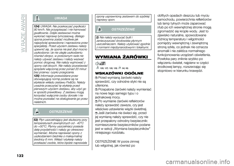 FIAT 500L 2020  Instrukcja obsługi (in Polish) ��(��C�@�*�F�8��@�(�@�C�F�F
��� �����
����
�-�(�@�/�@�4 �9��	 ����	�
������$ �����
�� ��
�;� �
�
�E�� �9��	 ��������	����$ � ���	 ���
����$ ����