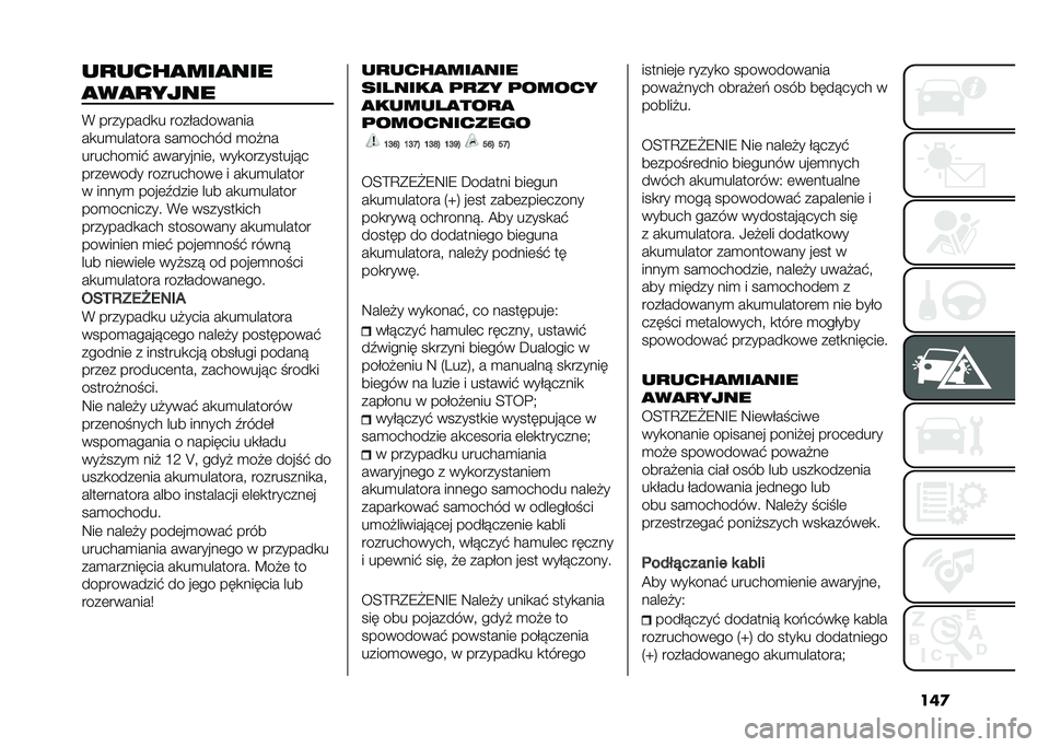 FIAT 500L 2020  Instrukcja obsługi (in Polish) ���
��
����
���
���
�
��
�
����
�( ��������
� ������������
��
��
������� ���
����� �
��#��
�������
��$ ���������	�" ���
����
