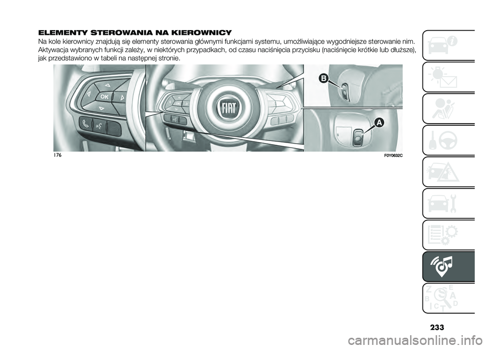 FIAT 500L 2020  Instrukcja obsługi (in Polish) ���
�� ������ ����
���
���
 ��
 ����
������
�9� �
���	 �
��	������� ��������! ��� �	��	�
�	��� ���	������� �������
� �)���
����