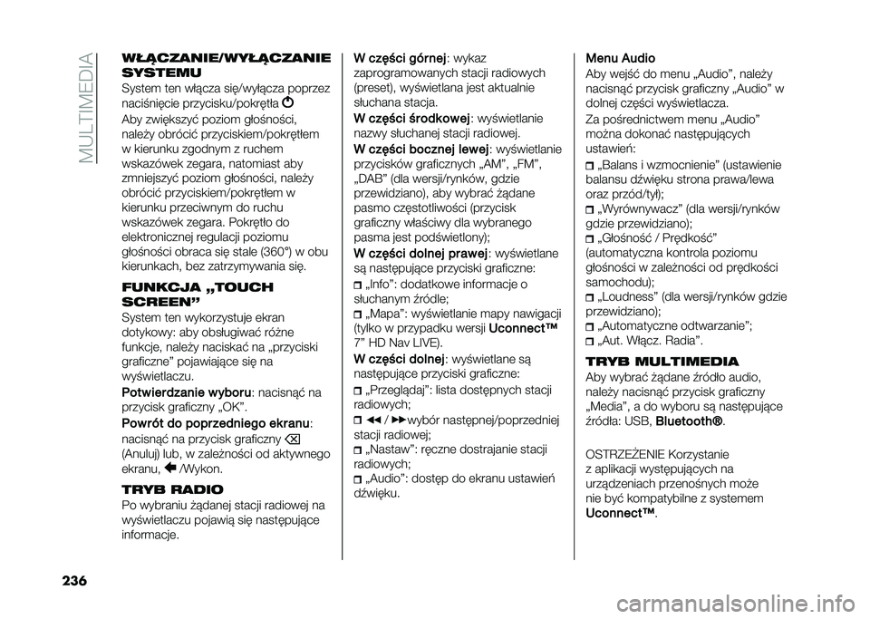 FIAT 500L 2020  Instrukcja obsługi (in Polish) ��B�-��>�F�B�8�D�F�@
���	 ������
����2�������
���
�������
�<����	�
 ��	� ���!��� ����E����!��� ������	�
����� ������	 ��������
��E