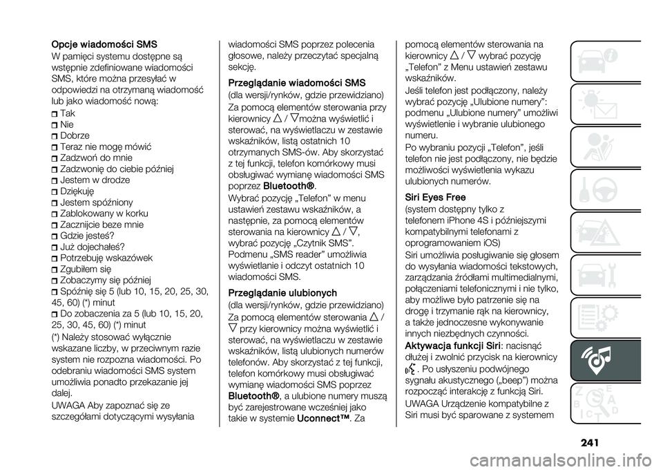 FIAT 500L 2020  Instrukcja obsługi (in Polish) ����3��� � � ���)��+��&�� ��:�
�( ���
���� �����	�
� ��������	 ��!
��������	 ���	�)��������	 ������
�� ��
�<�B�<�" �
����	 �
��#�� ��