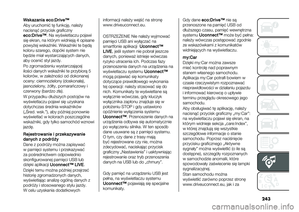 FIAT 500L 2020  Instrukcja obsługi (in Polish) ������ ������ �����0� ��S��K
�@�� �������
��$ �� �)���
����" ����	�#�
�������!�$ ��������
 ����)�����
�����0� ��S��K
� �9� ��� �