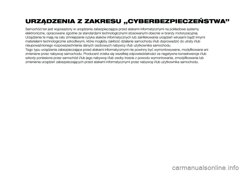 FIAT 500L 2020  Instrukcja obsługi (in Polish) ��
��������
 � ��
��
��� ������
����	����������
�
�<��
����� ��	� ��	�� �������#��� � ����!���	��� ����	����	�����!��	 ����	�