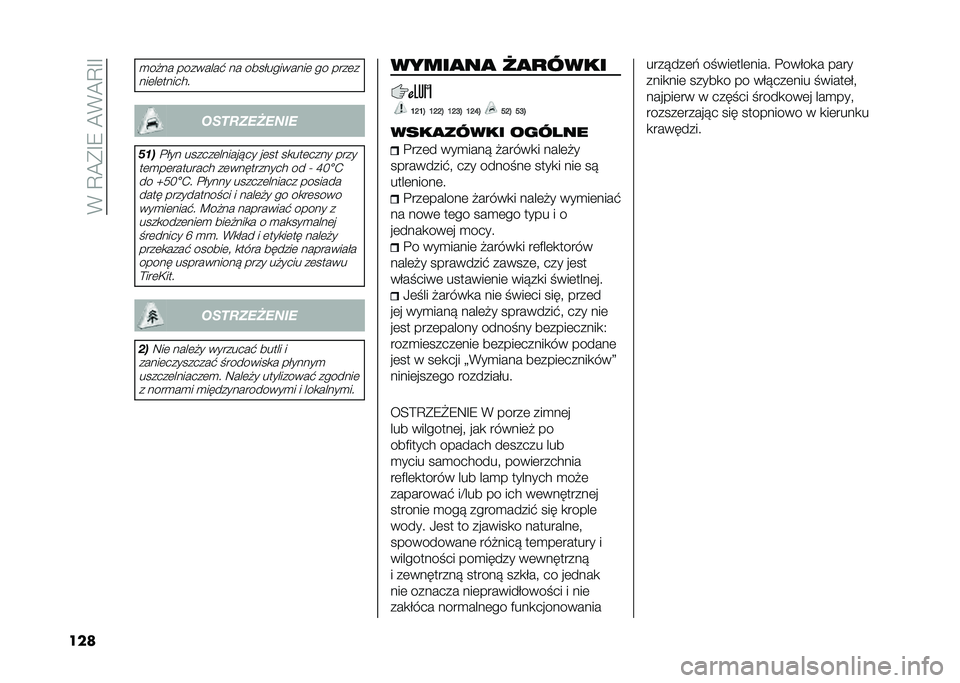 FIAT 500L 2021  Instrukcja obsługi (in Polish) ��(��C�@�*�F�8��@�(�@�C�F�F
���
�
��#�� ��������$ �� ������������	 �� ����	�
���	��	������ ��� �!�"�#�$�#�%�&�#
�(��
�%��� ������	������!�