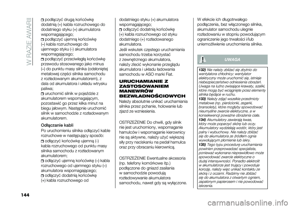 FIAT 500L 2021  Instrukcja obsługi (in Polish) ��(��C�@�*�F�8��@�(�@�C�F�F
��� �����!����$ �����! �
��&����
�
��������! �5�b�6 �
���� ����������	�� ��
��������	�� ����
� �5�b�6 ��
��
��