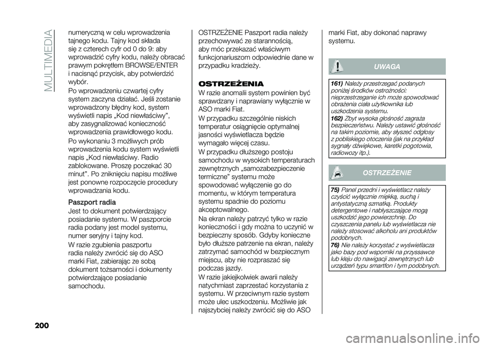 FIAT 500L 2021  Instrukcja obsługi (in Polish) ��B�-��>�F�B�8�D�F�@
��� ���
�	������! � ��	�� ���������	���
�����	�� �
���� �>���� �
�� ��
����
��� � ����	��	�� ���)� �� � �� �7�4 �