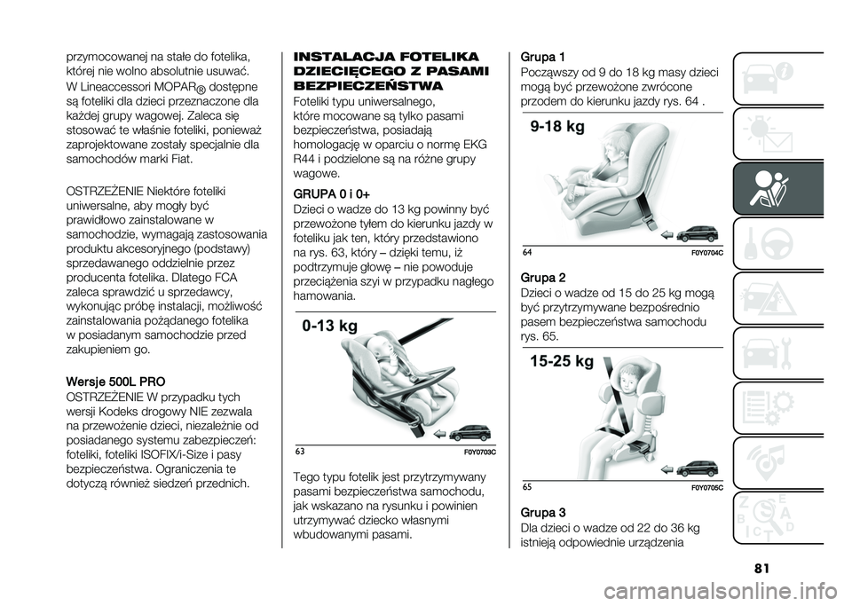 FIAT 500L 2021  Instrukcja obsługi (in Polish) �������
�������	� �� �����	 �� �)���	���
��"
�
����	� ���	 ����� ����������	 ������$�
�( ����	����	����� �B��%�@�C
�^��������	
�