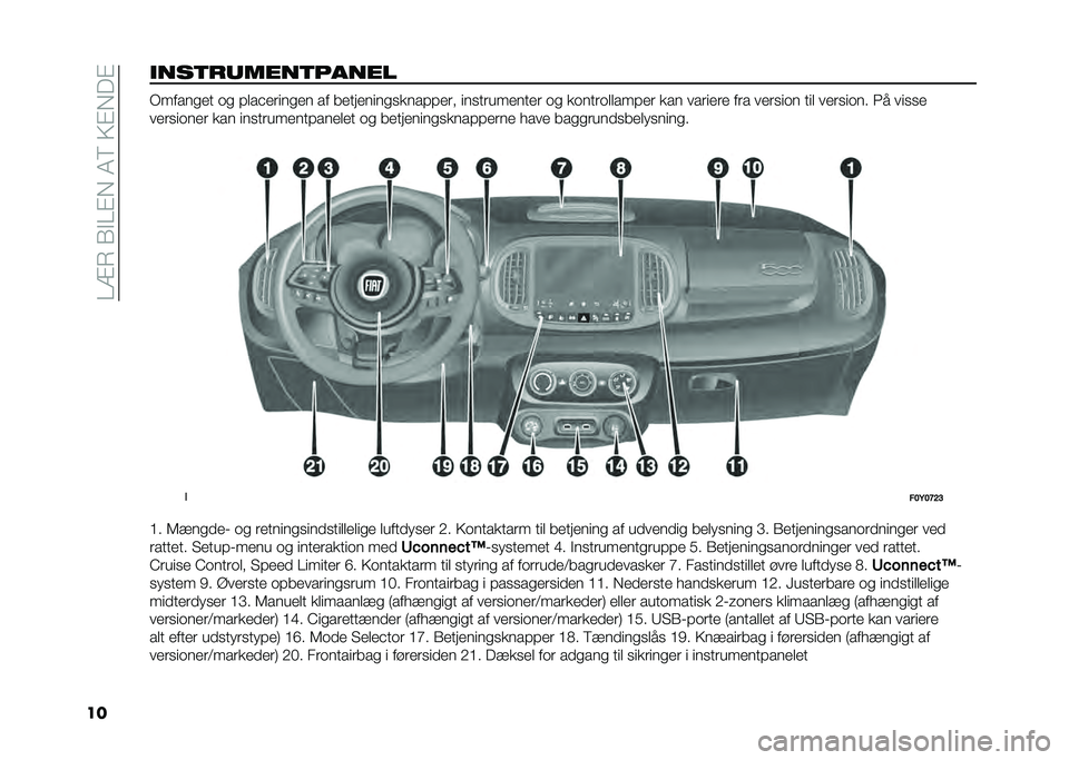 FIAT 500L 2020  Brugs- og vedligeholdelsesvejledning (in Danish) ���=�7��1�$��%�,��4�8��>�%�,��%
���
���	������	����� �/�����
�� �	�
 �#���&�����
�� �� ���������
�
����#�#��� ���
��������� �	�
 ��	���