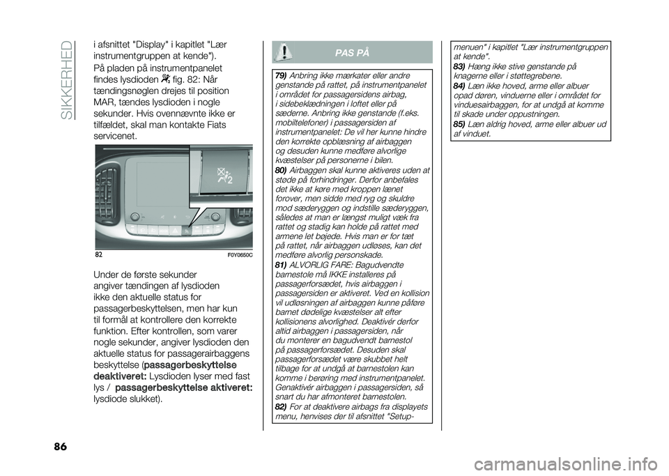 FIAT 500L 2020  Brugs- og vedligeholdelsesvejledning (in Danish) ��"�$�>�>�%�7��%�
��	 � ���
������ �2���
�#����2 � ���#����� �2��!�
���
��������
���#�#�� �� ������2�;�
�3� �#����� �#� ���
��������#�