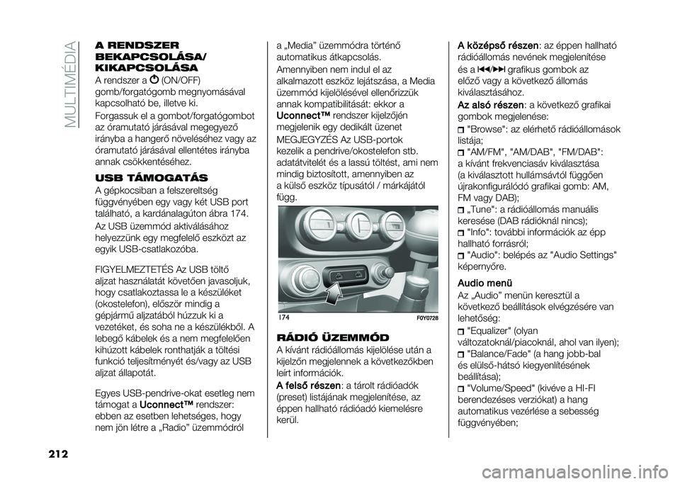 FIAT 500L 2020  Kezelési és karbantartási útmutató (in Hungarian) ��<�K����<�D�J��
��� � ��������
����� ���	�����3
����� ���	����
� �#�������# �  �4�6�7�A�6���8
���(�)�A�+��#�� ��*���(�) �(������(����� �