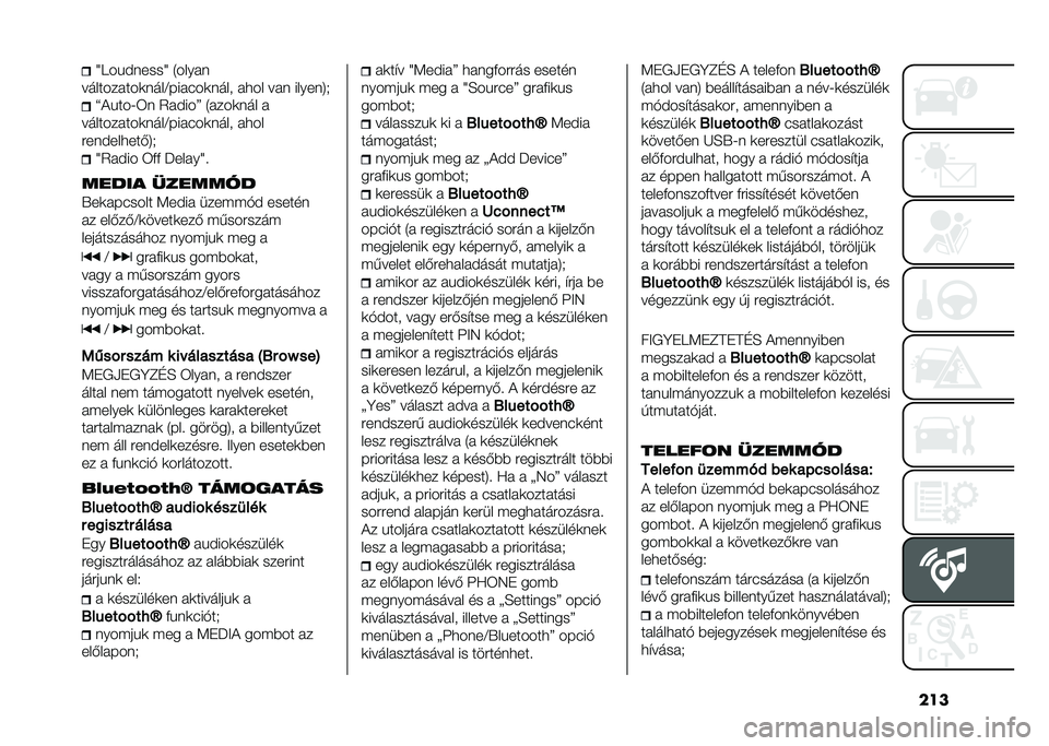 FIAT 500L 2020  Kezelési és karbantartási útmutató (in Hungarian) ����Z���&������Z �4���� �
������� ���	����A��� ���	���� � �
�� �� � ������8�. �]��&���;�6� �5� ����> �4� ���	��� � 
������� ���	����A�