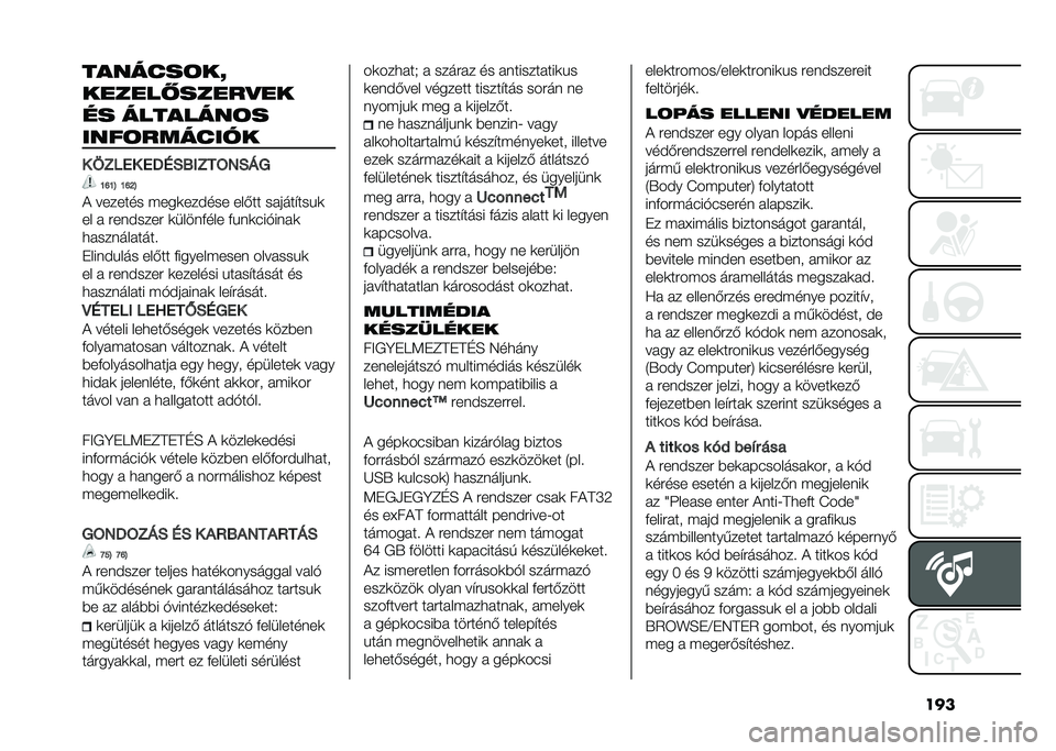 FIAT 500L 2021  Kezelési és karbantartási útmutató (in Hungarian) ����������	��L
������#�����
��
�� ��������	�
����	�������
� �9�3��4� �4�<�:�0�;�/�3��=�6�0�@�8
�N�P�N�B �N�P�K�B
� ������� �$���	���)��� ��