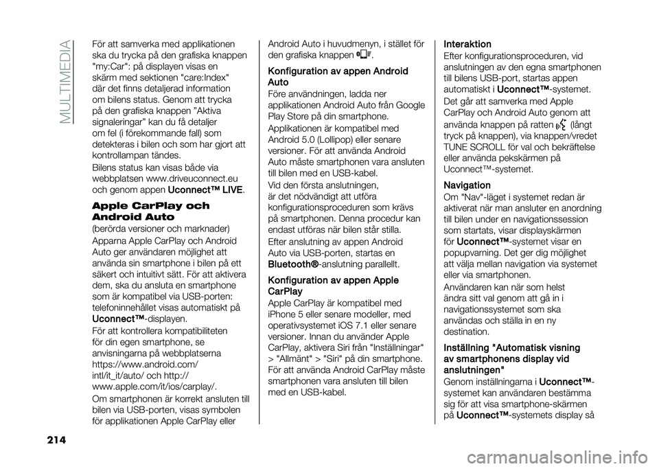 FIAT 500L 2020  Drift- och underhållshandbok (in Swedish) ��!�8��*�%�!��;�%�5
��� ��� ��	�	 �������� ��� �� � �����	�����
��� ��
 �	���
�� � � ��� �������� ���� � ��
�6���,�@���6�, � � ���� ��