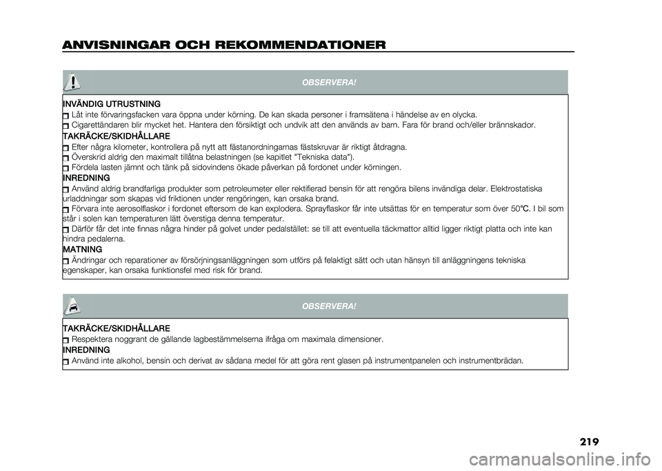 FIAT 500L 2020  Drift- och underhållshandbok (in Swedish) ���
�����������
 �	�� �
���	�����
����	���
 �
����������
�&�-�*�,�-��&�/ �9��+�9�)��-�&�-�/ ���	 ���	� �������������
��� ���� �� � ��