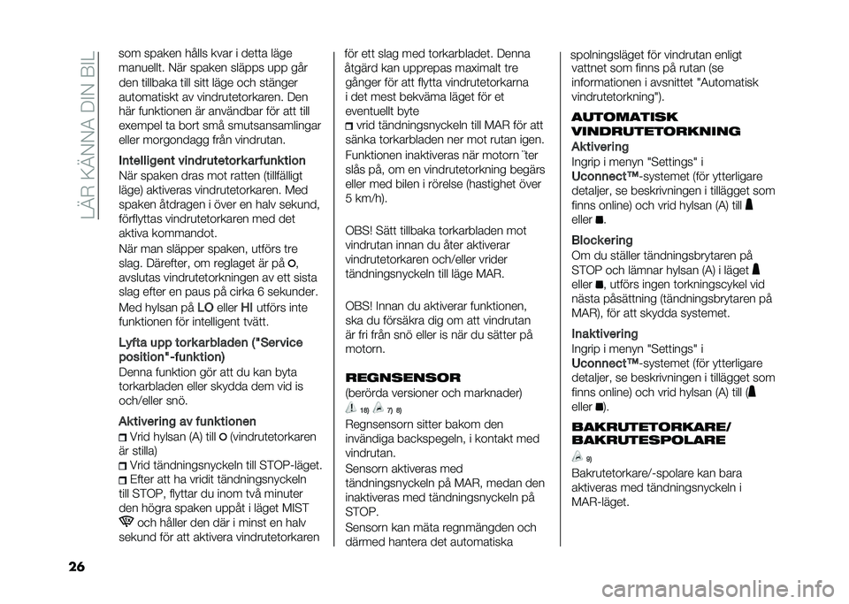 FIAT 500L 2021  Drift- och underhållshandbok (in Swedish) ���A�-��<�A�/�/�4��:�%�/��9�%�
��	 ��� �	������� �	��� ���	�	 ���� ��
� ��	�����
��
�	����	����	 �� ������
�	��	�������� �:��
��� ��
��