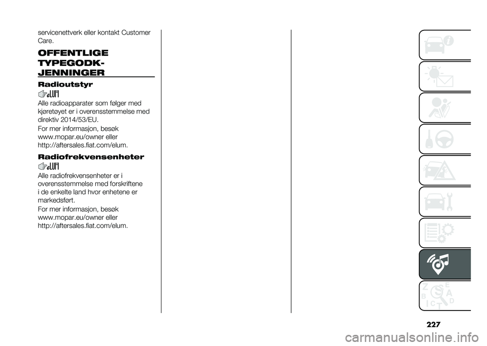 FIAT 500L 2020  Drift- og vedlikeholdshåndbok (in Norwegian) ���
��
����&�
��
����
��
 �
�	�	�
� �
�����
� �>������
�
�>���
�
������
����
�
��������
��������� ��!�5�$�0��#�+�#�"�/
�4�	�	�
 ���������