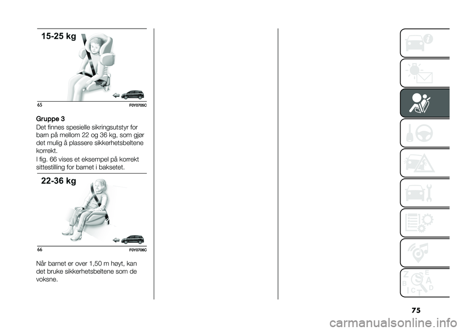 FIAT 500L 2021  Drift- og vedlikeholdshåndbok (in Norwegian) �
���
���,��<���
�6� ��"�"� �>
� �
� �����
� ���
���
�	�	�
 ���
����������� ���
���� �� ��
�	�	�� �-�- �� �B�D �
�� ��� ���!�
��
� ���	��