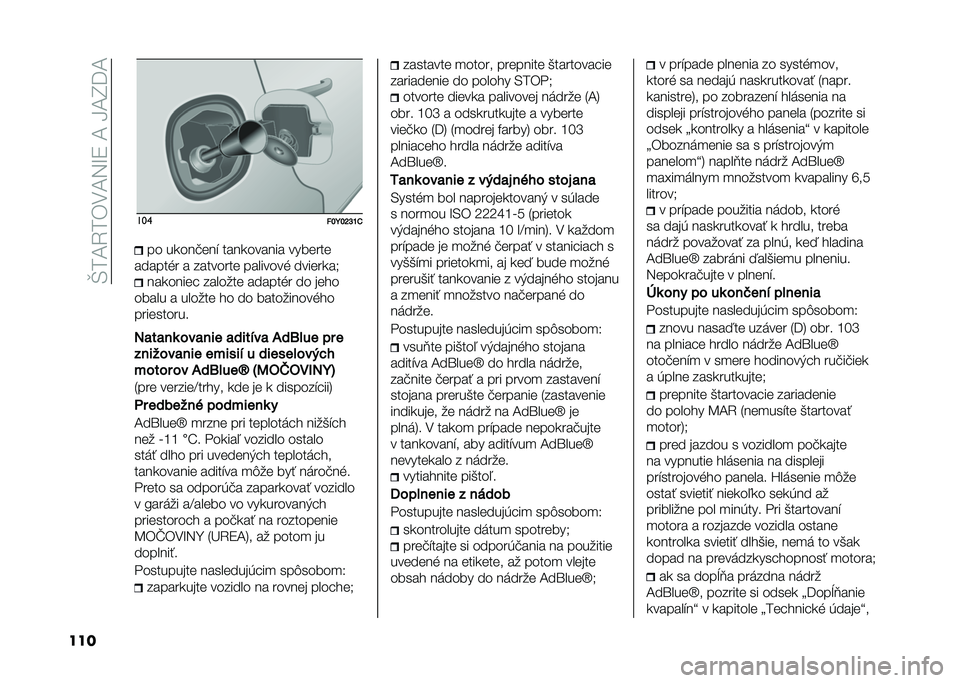 FIAT 500L 2020  Návod na použitie a údržbu (in Slovak) ��T��A�4��)�.�A�5�M�9��A��H�A�I�=�A
��� ���
���G��L�M�O�.�� ��
���#���$ ����
������ �������
������� � �������� �������� ������
��- �