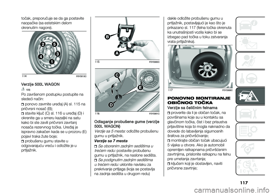 FIAT 500L 2020  Knjižica za upotrebu i održavanje (in Serbian) ���
��	����# �����	������ �� � � �� ��	�������
���	����� �-�� ��������� � ��
�	�
�	�������� ����	���/�
���
���<���A�?�
�0�� ��
