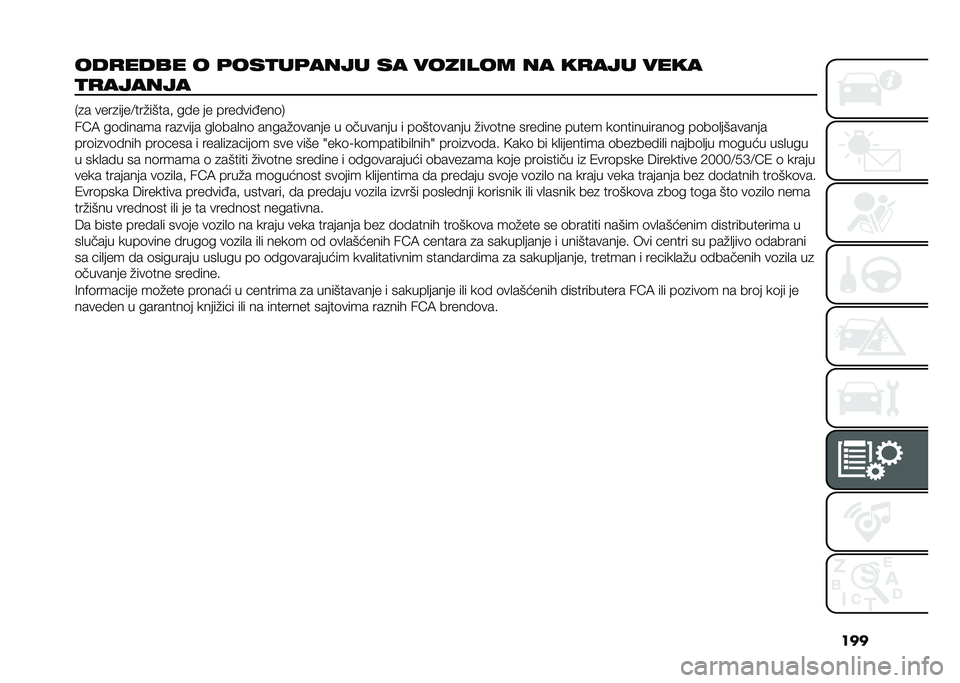 FIAT 500L 2020  Knjižica za upotrebu i održavanje (in Serbian) ���
���
���� � �	���
��	���� �� ������� �� ��
��� ����
�
�
������
�-�
� ����
����;���%�����# �� � �� ���� ���:���	�/
��A�7 ��	� ��
