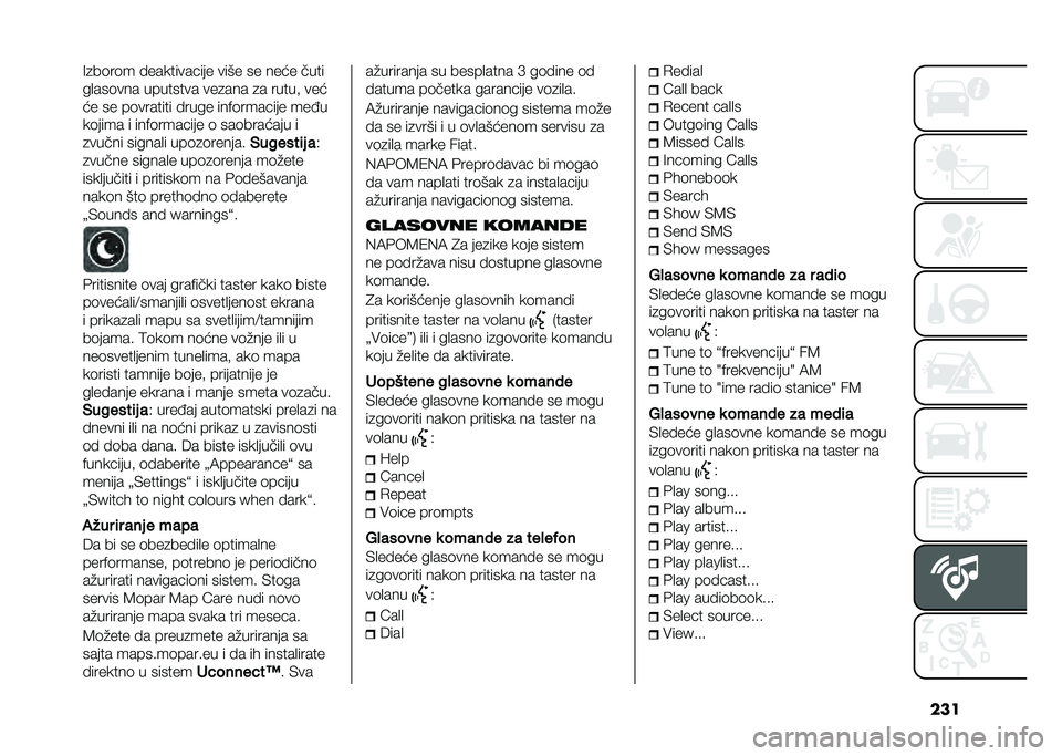 FIAT 500L 2020  Knjižica za upotrebu i održavanje (in Serbian) ����=�
��	��	� � ��������!��� ���� �� ���� ����
��
���	��� �������� ���
��� �
� �����# ���
�� �� ��	������� � ���� ���$�	��