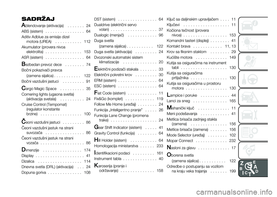 FIAT 500L 2020  Knjižica za upotrebu i održavanje (in Serbian) ����
���
�(
��
��� �	����� �-�������!����/ � � � � � � � �2�F
�7�?�) �-�������/ � � � � � � � � � � � � � � � � �G�F
�7� ���� �7� ��
�� �
� 