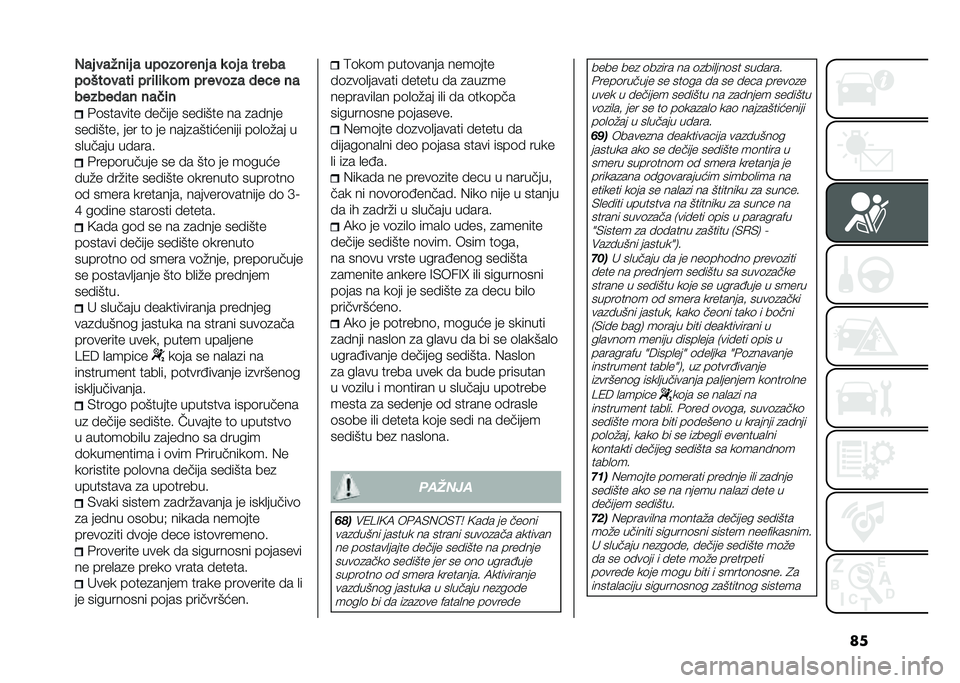 FIAT 500L 2020  Knjižica za upotrebu i održavanje (in Serbian) ���,�� �����	� � ������ ��� � �
 �� � �� ���
���������	 �� �	� �	�
 �� �� ����� ���� ��
�������� ���
�	�
�&�	������� � �����