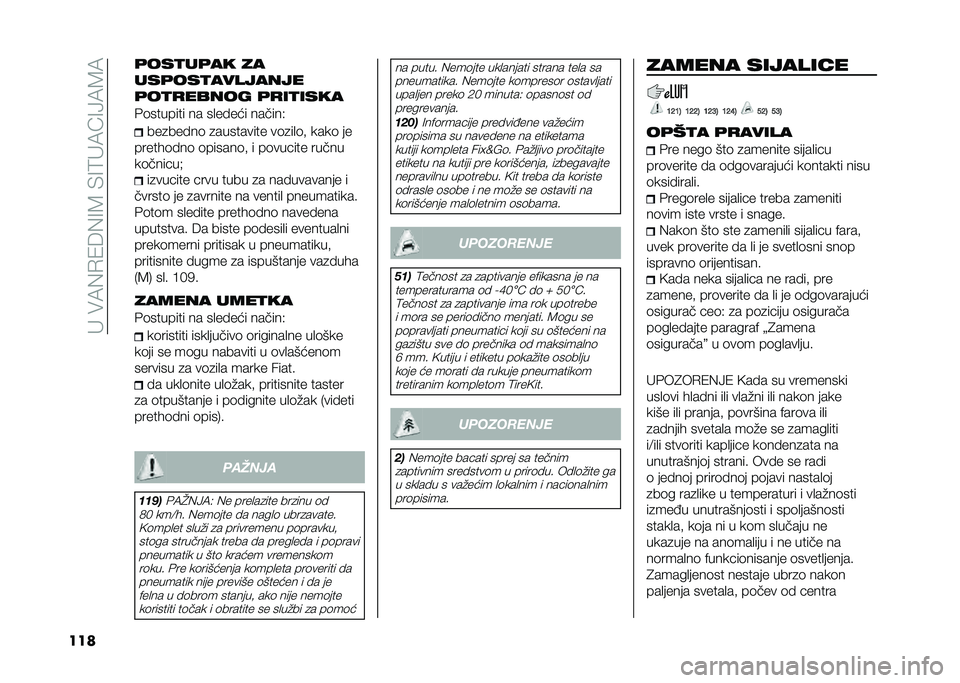 FIAT 500L 2021  Knjižica za upotrebu i održavanje (in Serbian) ��"���7�(�.�1�6�(�=�8��)�=�9�"�7�A�=�>�7�8�7
��� �	���
��	�� ��
���	���
��������
�	��
�
����� �	�
��
����
�&�	������� �� ��
�� ��� ������,
���