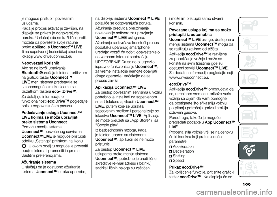 FIAT 500L 2021  Knjižica za upotrebu i održavanje (in Serbian) ����� ��	���� ���������� ��	���
����
���
������
�<�� � �� ���	�!�� �������!��� �
�������# ��
� ����
��� �� ������
��� �	� �