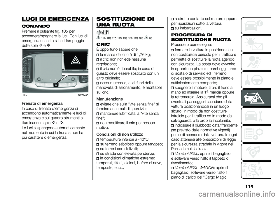 FIAT 500L LIVING 2021  Libretto Uso Manutenzione (in Italian) �����
�� �� �������
��
��	���
��	
����
��� �� �����	��
� ���� �B�� ���
�	���������<�������� �� ����� ��� ���� ��
��
����