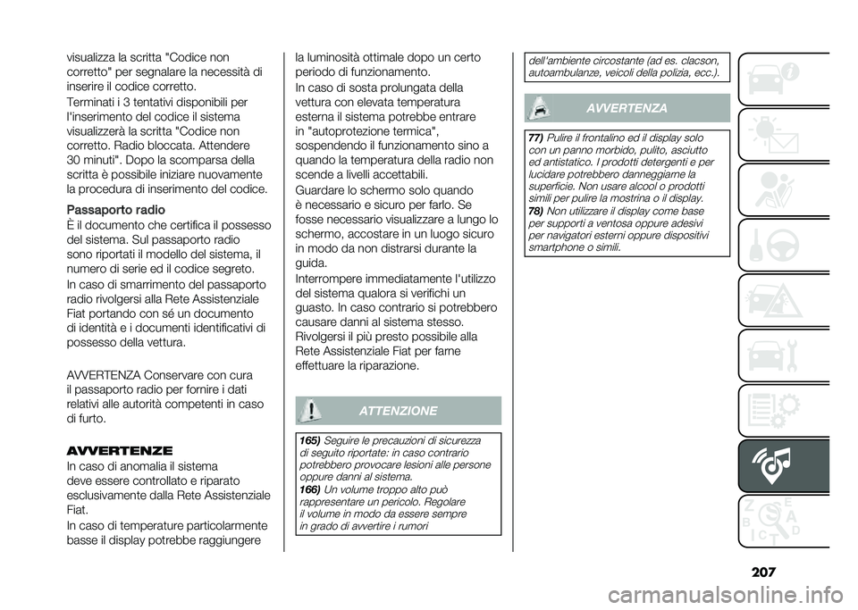 FIAT 500L LIVING 2021  Libretto Uso Manutenzione (in Italian) ���
�����	�����	 ��	 �����
�
�	 �6������ ���
������
�
��6 ��� �����	��	�� ��	 ��������
� ��
�������� �� ������ ������
�
��
�;�