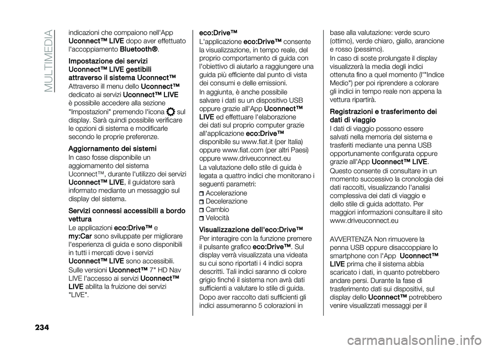 FIAT 500L LIVING 2021  Libretto Uso Manutenzione (in Italian) ��3�:��;�=�3�0�$�=�
��� ������	����� ��!� ���
��	���� ����� ���
����
�
����: ��
�/�
���� �	��� �����
�
��	�
�
�� �	�������	�
���
� �-�	�