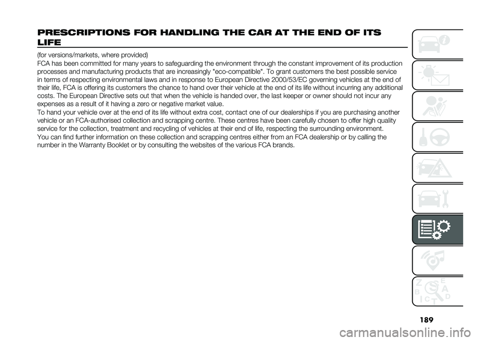 FIAT 500L LIVING 2020  Owner handbook (in English) ���
����	�
��������	 ��� �����
��� ��� �
�� �� ��� ��� �� ���	
�
���
�-��� �����	��
��>����
���� ����� �����	����1
��(�$ ��� 